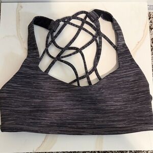 Lululemon Athletica Strappy Gray Sports Bra